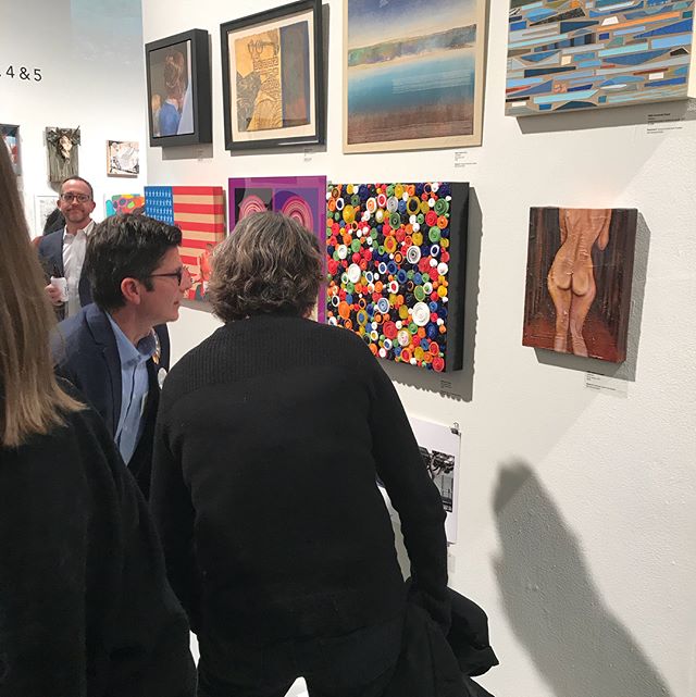Great kickoff to 5 weekends of Open Studios in San Francisco. Always fun to attend the @artspansf preview party with over 440 pieces on display @somarts My 18x18 panel is from the new "Circumference" series is titled “Square Circle Below” . This and other new works will be shown during . I and 5 other amazing artists will be showing in San Francisco on Artspan Weekend 4: Show Dates: Saturday November 4 and Sunday November 5th 2017 10:00 am to 6:00 pm Mission Bay Park Pavilion 290 Channel Street San Francisco CA 94158 Stay tuned for more art vids of the finished pieces. .
