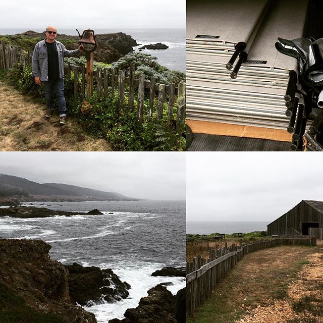 Out of the studio: Beautiful day to run north on Highway 1 to Mendocino. Picking up pro panels for my booth display walls at the upcoming Sausalito Art Festival. Special thanks to my fellow ICB artist Chris Adessa @chrisadessa for the loan of the panels and nice lunch at Sea Ranch.