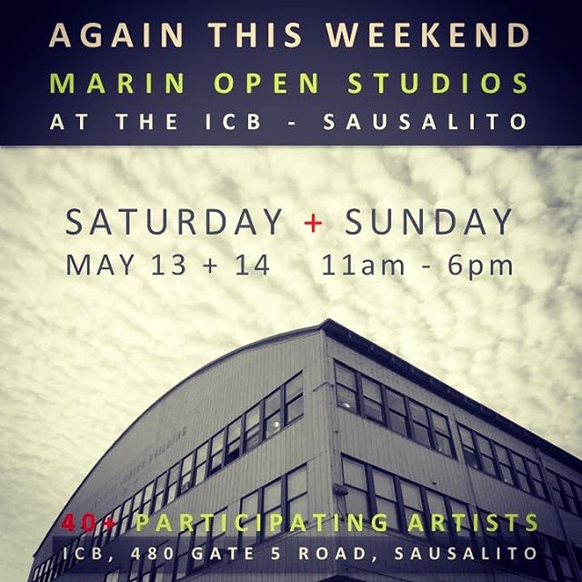 Take mom out to see some art! Please join me and the 40+ participating artists at the ICB in Sausalito CA for the 2nd weekend of Marin Open Studios. . May 13 & 14 from 11am-6pm. . A fun art filled experience and perfect activity for mothers day weekend. 480 Gate 5 Rd, Studio 275 Sausalito CA . . .