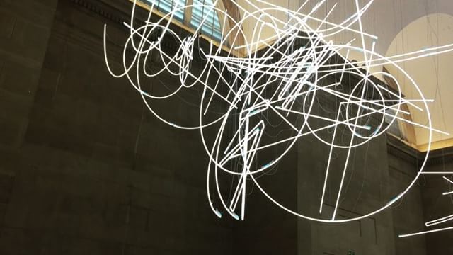 Tate Britain- major light installation by Cerith Wyn Evans @tate and also show. Well worth the time on a beautiful Sunday in London. Enjoying my visit to the U.K. For my 1st solo show opening Tuesday night @ledameartgallery .