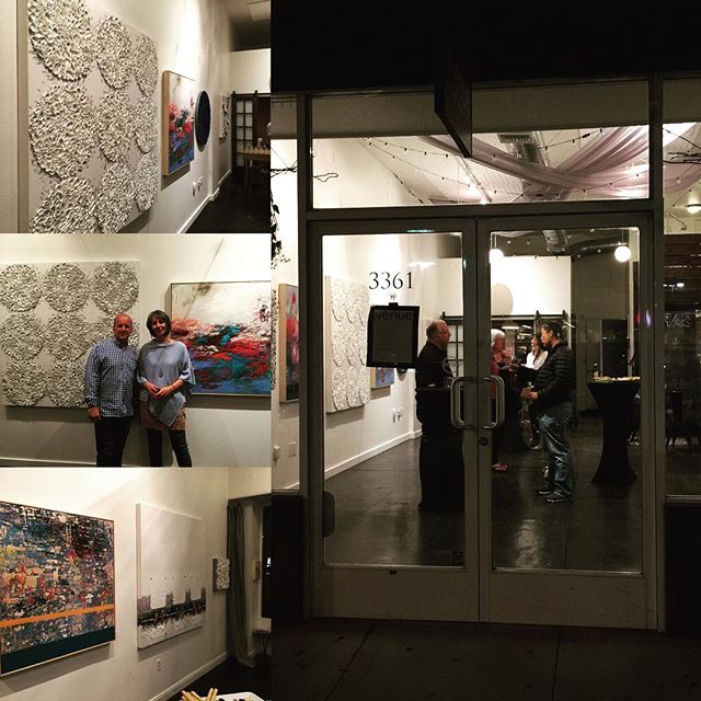 Thanks to Curated State @curatedstate for hosting the opening reception @ Avenue in San Francisco this evening. Beautiful place to show Kate Zimmer's @katezimmerart and my @brianhuberart art. Show runs through July 27.