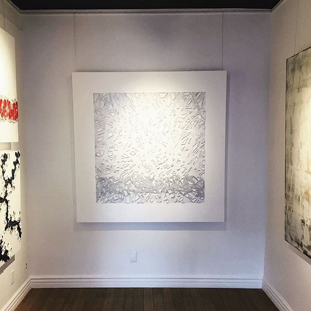 Art Palm Springs opens today. Look for the @jorgemendezgallery Booth 300 at the fair. Palm Springs art season is in high gear with @modernism_week and @artpalmsprings both kicking off this week. Also opening this weekend at @jorgemendezgallery is an amazing show with @arielvargassal Lots of amazing art to see and love including a number of my new pieces. Shown in the photo is a 60x60 piece from the Shard Series. . . . Repost: @jorgemendezgallery Brian Huber’s new works displaying beautifully at the gallery. . . . .