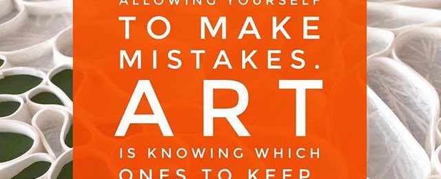 Creative quote of the day: “Creativity is allowing yourself to make mistakes. Art is knowing which ones to keep.” ~Scott Adams . Working on the creative flow every day. . .