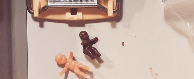 Not in the studio: You know you are in a New Orleans household when random king cake babies are lurking about – current location North Carolina. If you find a king cake baby in a drawer do you still have to buy the next king cake? .