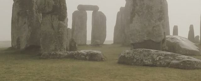 Stonehenge shrouded in the morning fog. A day of touring in the U.K. Day off to recharge the batteries. #stonehenge #thestones #henge #fog #mist #wonderoftheworld