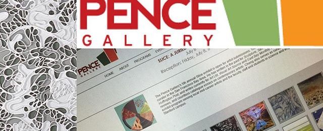 The Pence Gallery’s @pencegallery 5th annual Slice exhibit opening reception is tonight at 6pm Honored to have one of my Braided Series pieces in this