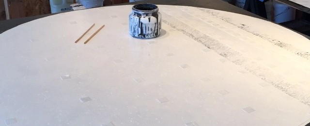 Time lapse painting in circles going round and round and round. The start of a new piece on top of an old piece. #brianhuberart #artistworking #whatdoyoudoallday