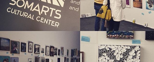 Today in Artland: drop off for SF open studios preview gallery at @somarts 400 artists preview for 4 weekends of @artspansf SF open studios. I’m