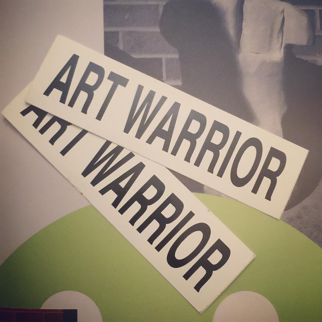 After visiting over 60 art galleries in 5 days this sticker from @chimentocontemporary was very appropriate. The art scene in Palm Springs and all over LA is amazing. Thanks to all the gallery owners and gallery staff for a warm welcome. #artwalk #gallery #bergmontstation #brianhuberart #galleryhopping #laartsdistrict #palmspringsmodern #art #galleryvisit #la #chimentocontemporary #beatsworking