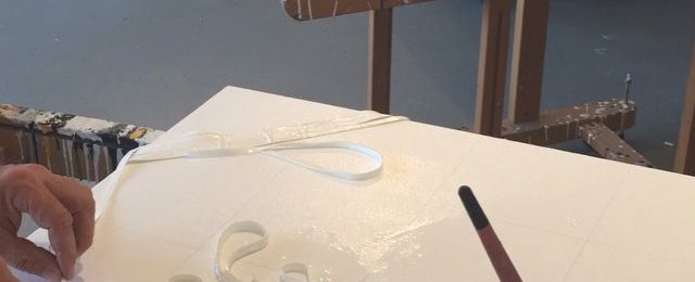 At work in the studio on new pieces for a winter show and book. Time lapse always makes it look like