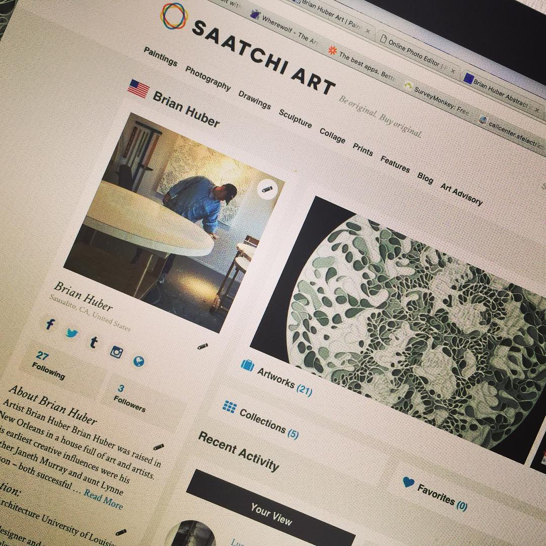 Full day updating and adding recent paintings and info on a few online art websites. Sites like @saatchiart have provided amazing tools for artists to promote and sell art online #