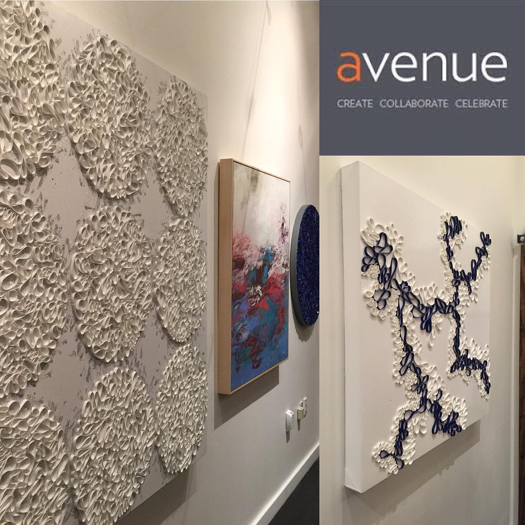 Hanging out in SF?  Go see some art! Great to have my show open all this month at Avenue in San Francisco. Show continues until Sunday July 31st, 2016. Pieces from Braided and Circle Back Series are on display.  Avenue is located at 3361 Mission Street San Francisco CA - Bernal Heights area. Thanks to @curatedstate for curating this show and @avenue3361 for the great space.