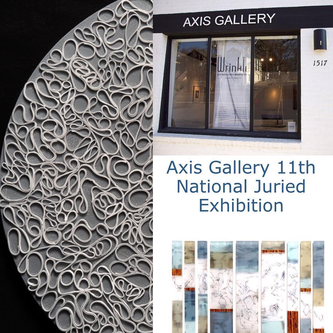 Honored to be one of the 46 artists (of the 1100+ pieces submitted) that are participating in the Axis Gallery 11th National Exhibition juried show in Sacramento CA. Special thanks to this years juror New York art writer and curator, Gregory Volk for selecting my work. 
Show exhibit dates Aug 5-Aug 28, 2016. Opening party Second Saturday : August 13th, 6-9 pm