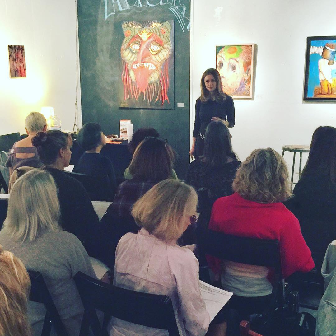 In the studio: art coach @mzlatar seminar on the inner and outer game of selling your art. Martha Zlatar is an excellent speaker on tools artists need to represent and sell our art. Very informative seminar and great timing before @icb_winter_open_studios .