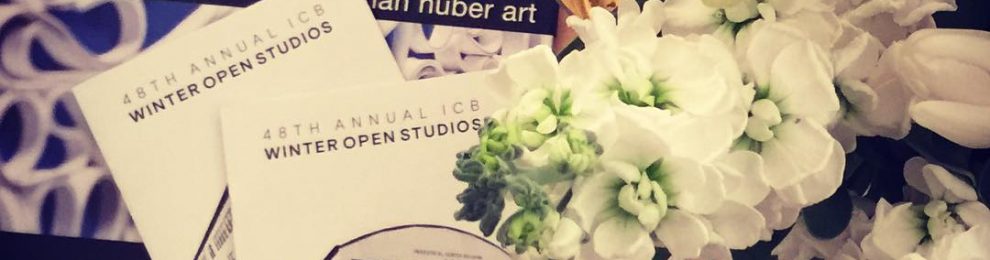 In the studio: Thanks to all the art lovers and art curious that attended @icb_winter_open_studios t