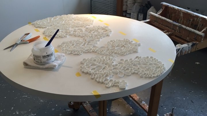 In the studio: time-lapse of a new piece for the Sausalito Art Festival!
