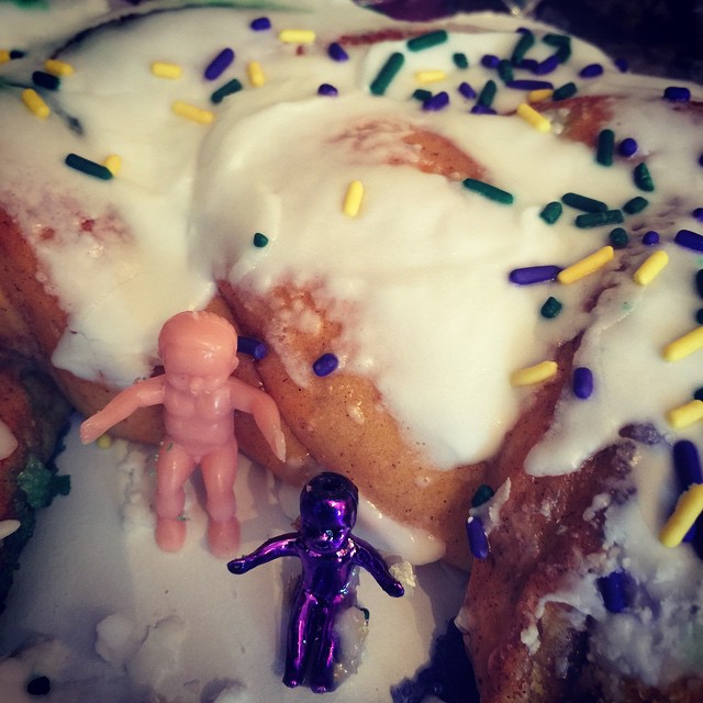 King cake baby season in New Awlins
