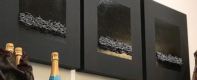 My work is showing during March at @brandedmv This triptych 24”x72” (60x182cm) is from the Shard Series . Stop in if you are visiting or live in Marin. . . Branded 118 Throckmorton Ave. Mill Valley Ca 94941 . . . . . .
