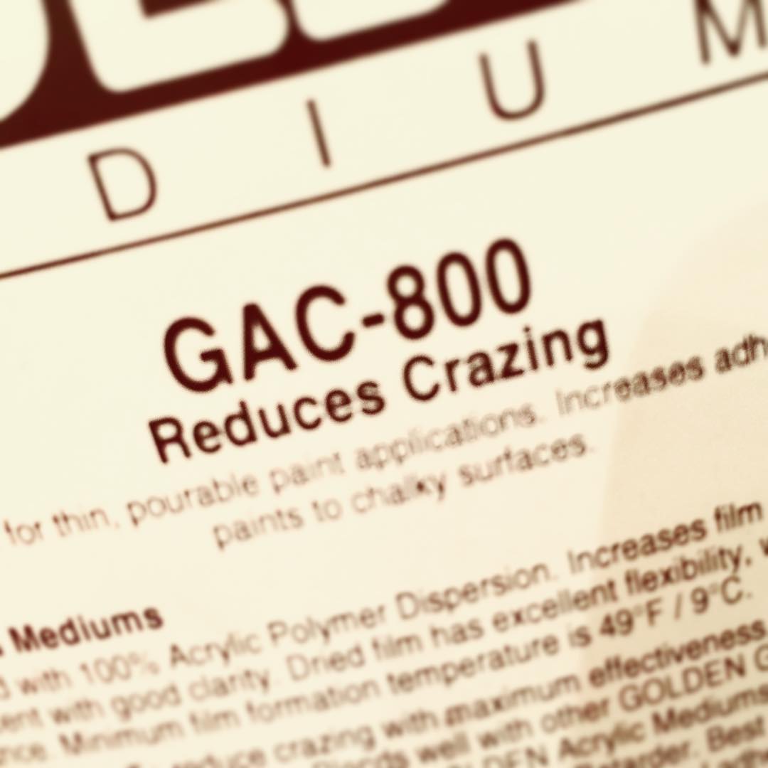 Reduces crazing! Who knew! Could have used this stuff for many of life's adventures. "Feeling a bit crazy?  Here take this GAC 800 much better than prozac"