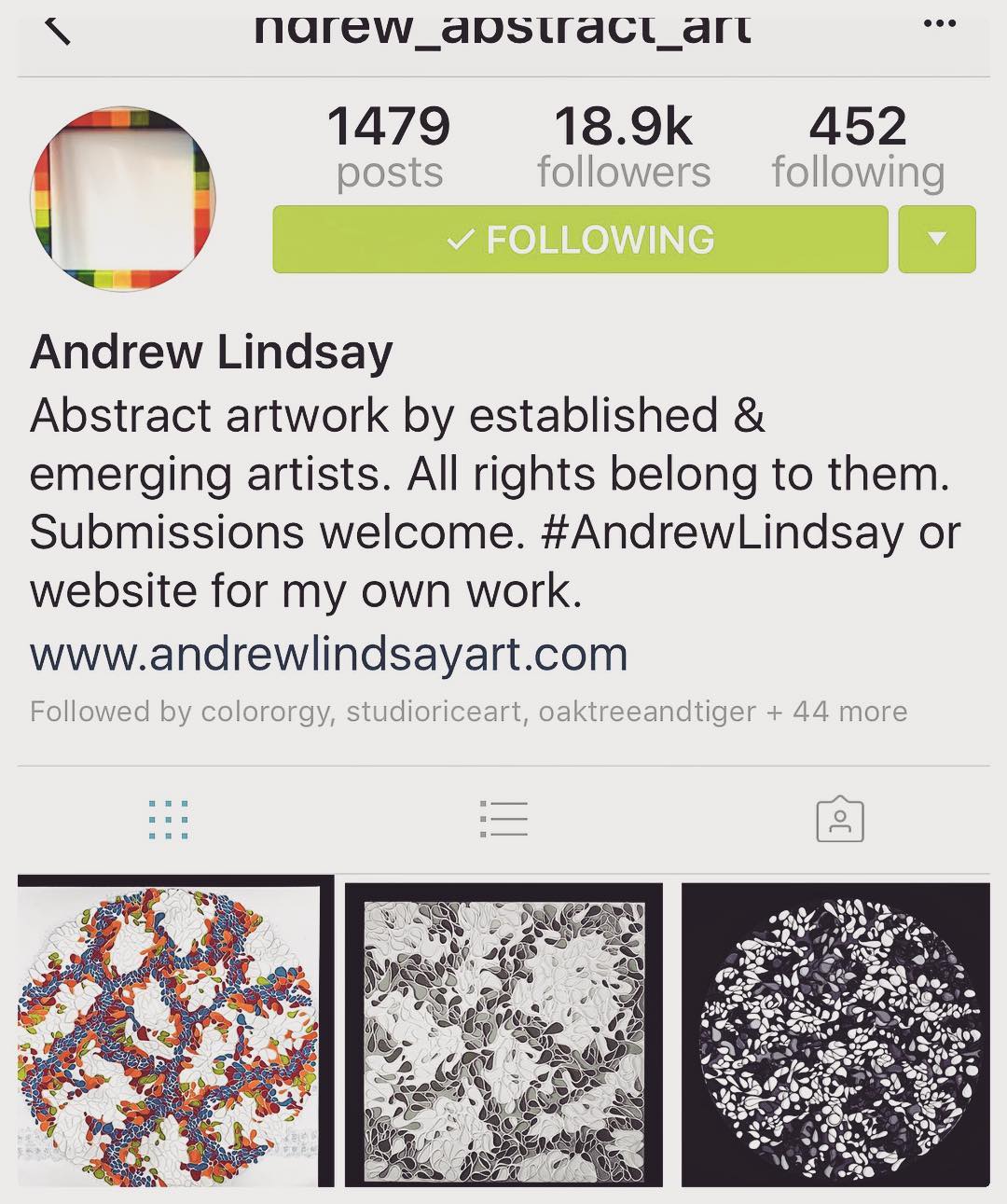 Special thanks to @ndrew_abstract_art for featuring my work today. If you don't already follow Andrews's account I recommend you add his @ndrew_abstract_art to your "follow list"