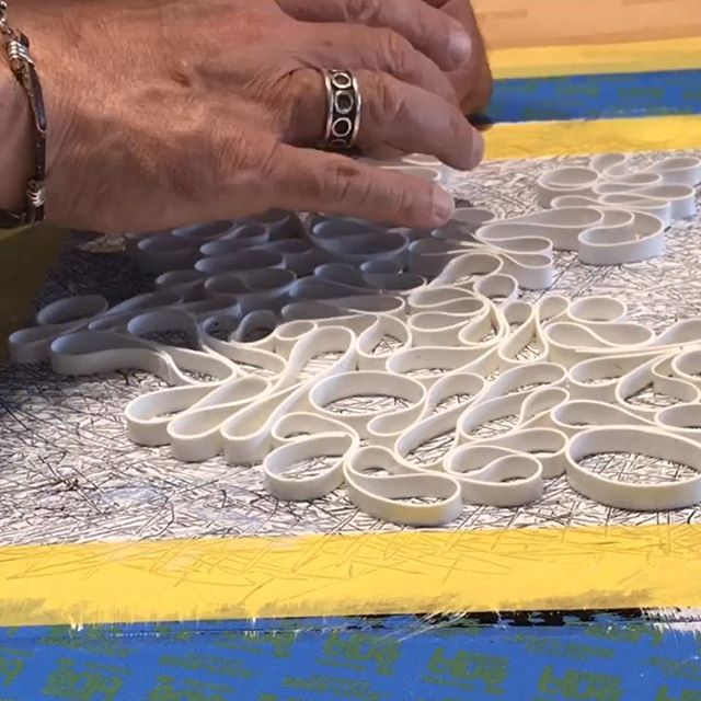 Sunday night in studio land: Texture time as work for shows and a couple of commissions are in full production mode. A couple if braided series pieces in this quick in the studio vid. . . Up next is a trip to Santa Fe for @artsantafe July 18th-21st showing with @Jentoughgallery And an fun “artists working in their studios” open house at the @icbartists on July 20th. . . . . . .