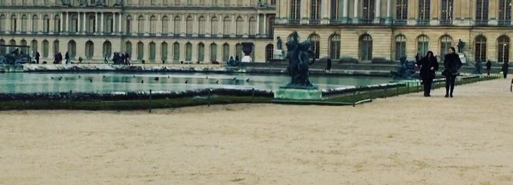 The back or garden facing part of Versailles. A grey day at the @chateauversailles